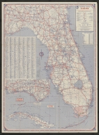 Rand McNally road map Florida.