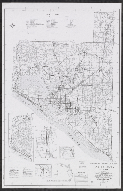 Bay County General Highway Map, January 1983