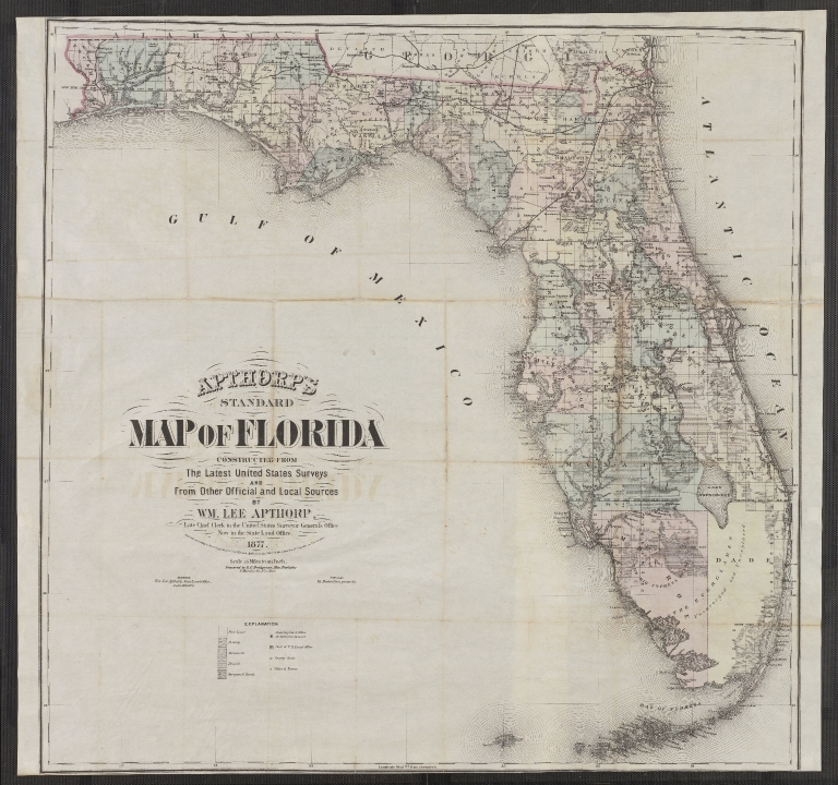 Apthorp's Standard Map of Florida